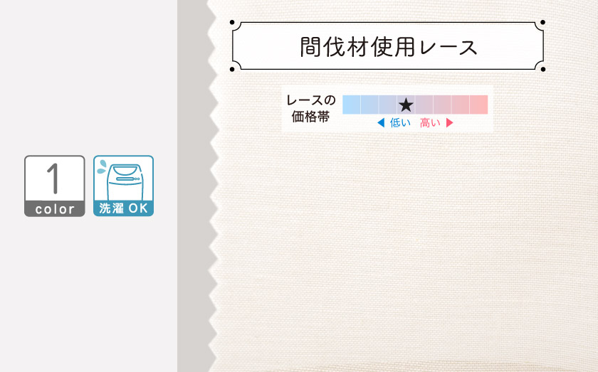 レース【間伐材使用レース】