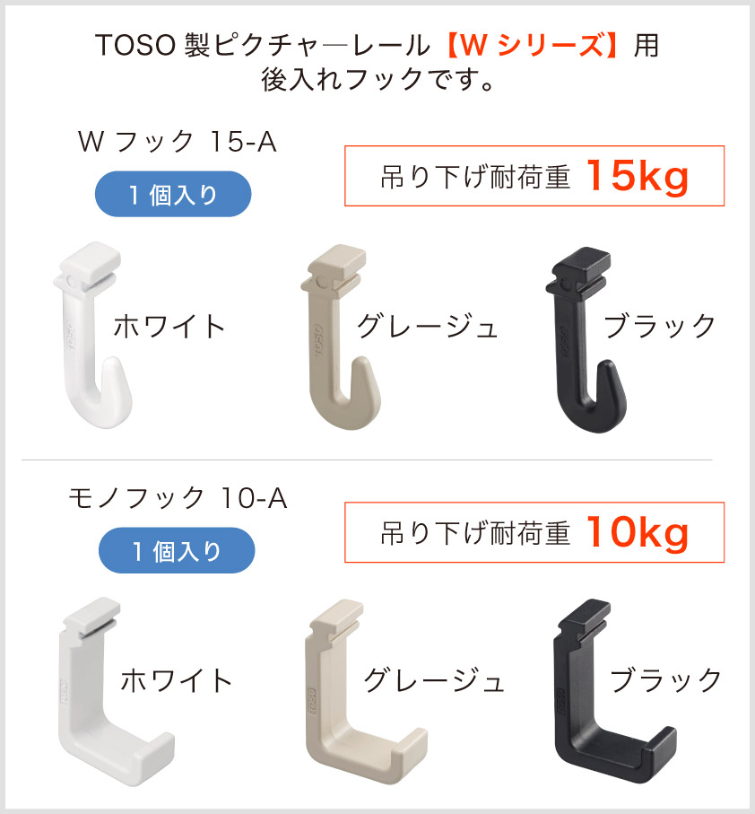 1個から出荷可能なピクチャーレール追加用品 – カーテン・オーダー