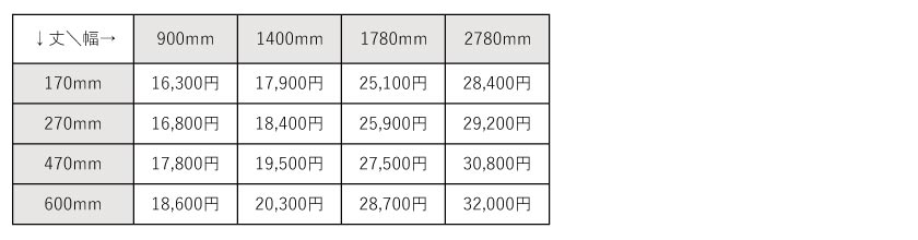 価格表
