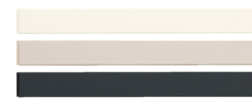 グレージュ、マットホワイト、ブラックの3色で揃った、ナチュラルな雰囲気のピクチャーレールです。