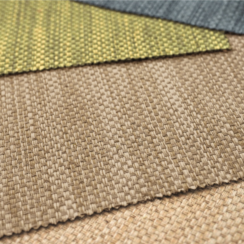 「遮光　ざっくりでナチュラルなカーテン」の生地アップです。ざっくりとしたナチュラルなカーテンです。