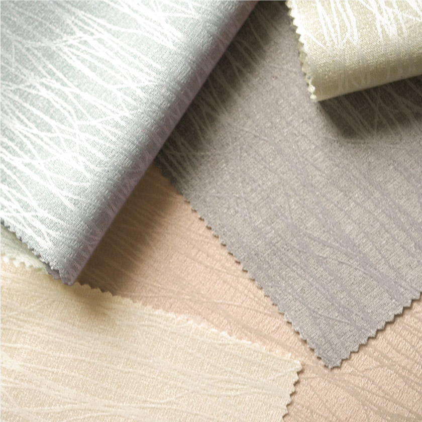 「清涼感① 森林浴白樺カーテン」の生地アップです。