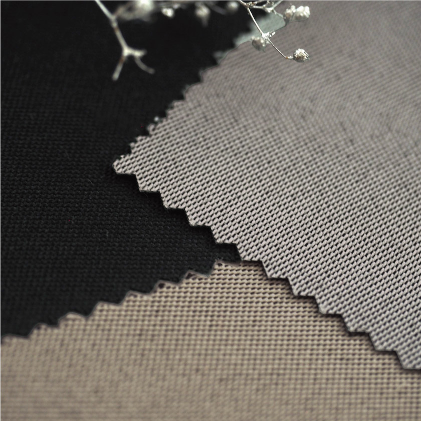 ライトグレー、グレー、ブラックの生地アップです。