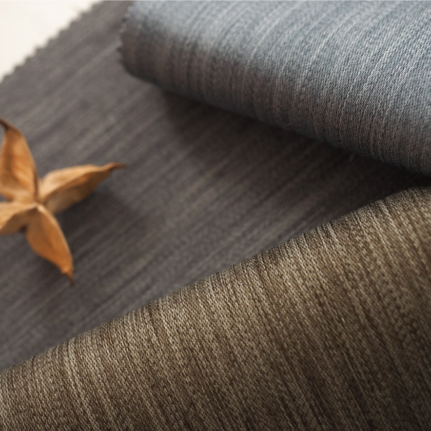 「遮光 スモーキーカラー充実カーテン」の生地アップです。