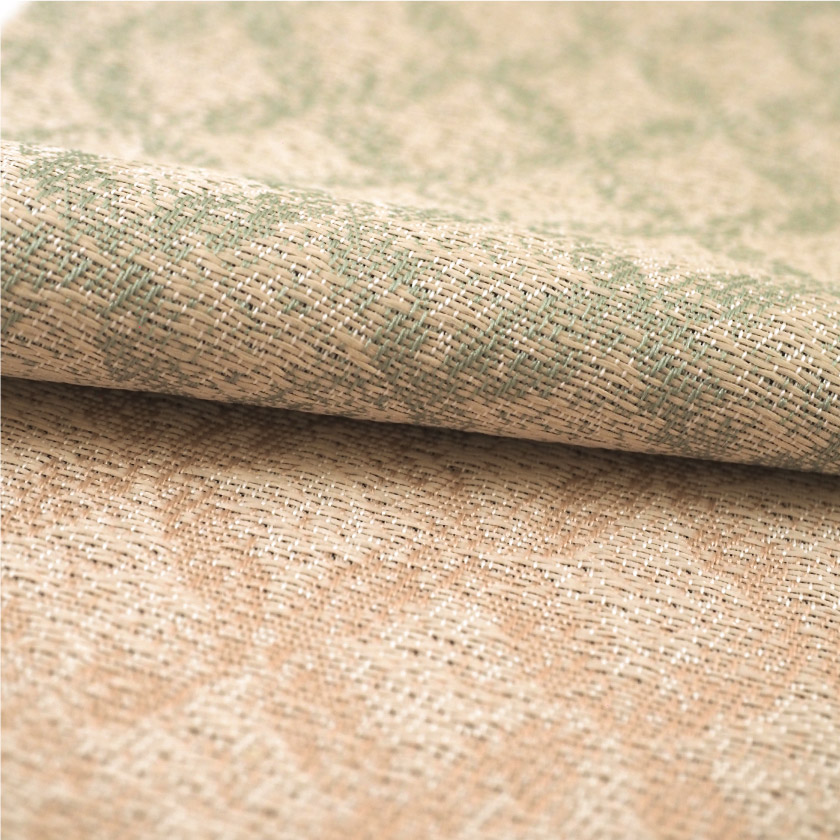 「遮光　うっすらひし形の遮光カーテン」の生地アップです。柄はプリントではなく、ジャガード織りです。