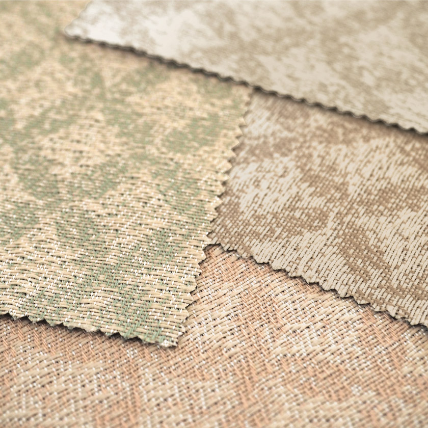 「遮光　うっすらひし形の遮光カーテン」の生地アップです。