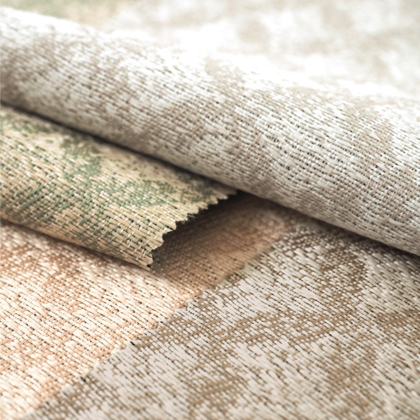 「遮光　うっすらひし形の遮光カーテン」の生地アップです。