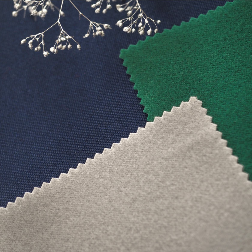 「遮光 吸音カーテン」の生地アップです。