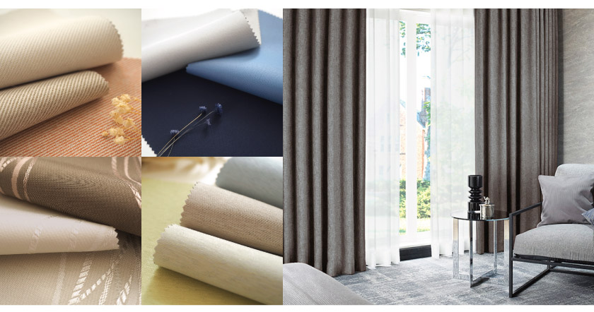 ビジネスホテル・ホテル・合宿施設・寮などの洋室におすすめのカーテンの生地見本