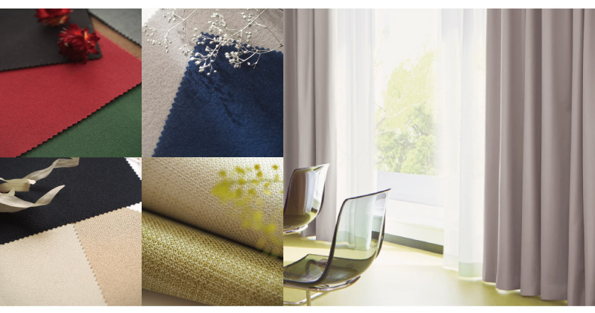 学校や教育施設の音楽室・自主室・ホールにおすすめの遮音・吸音カーテンの生地見本