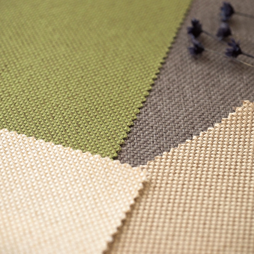 生地のアップ画像です。発色の良い北欧カラーを掛け合わせることで、シンプルながらも印象的な空間を演出します。