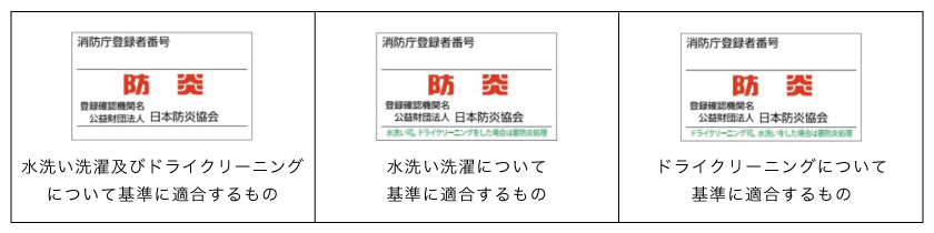 防炎タグの説明